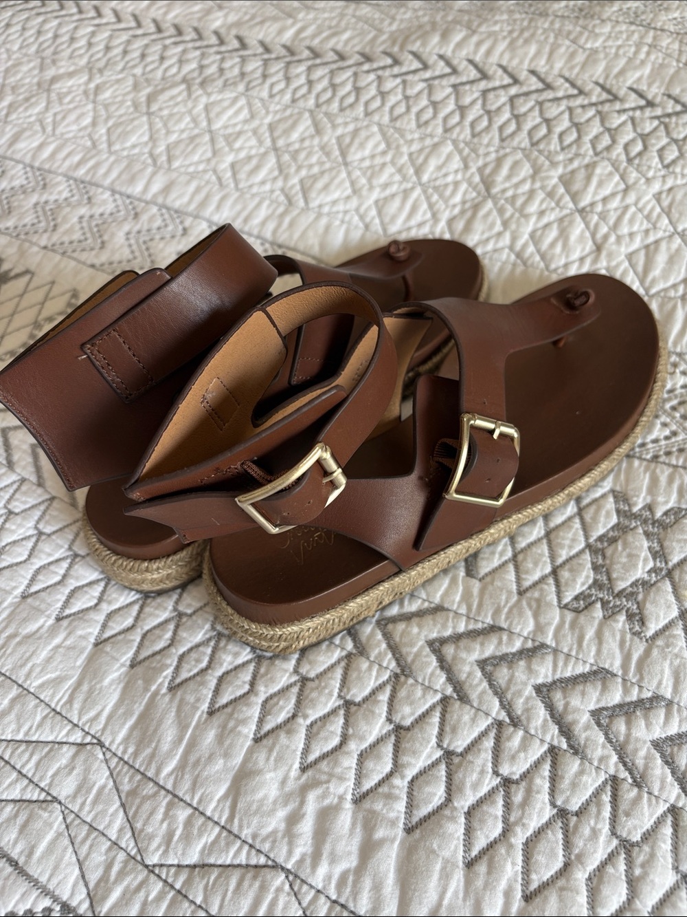Crown Vintage Sanshell Espadrille Sandal Size 8.5 - Picture 4 of 4